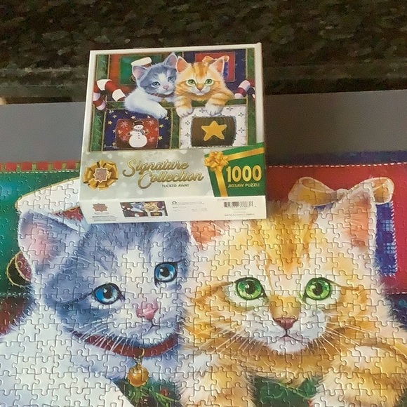 1,000 piece PUZZLE Kittens Cats Tucked Away by Master Pieces - Picture 4 of 4
